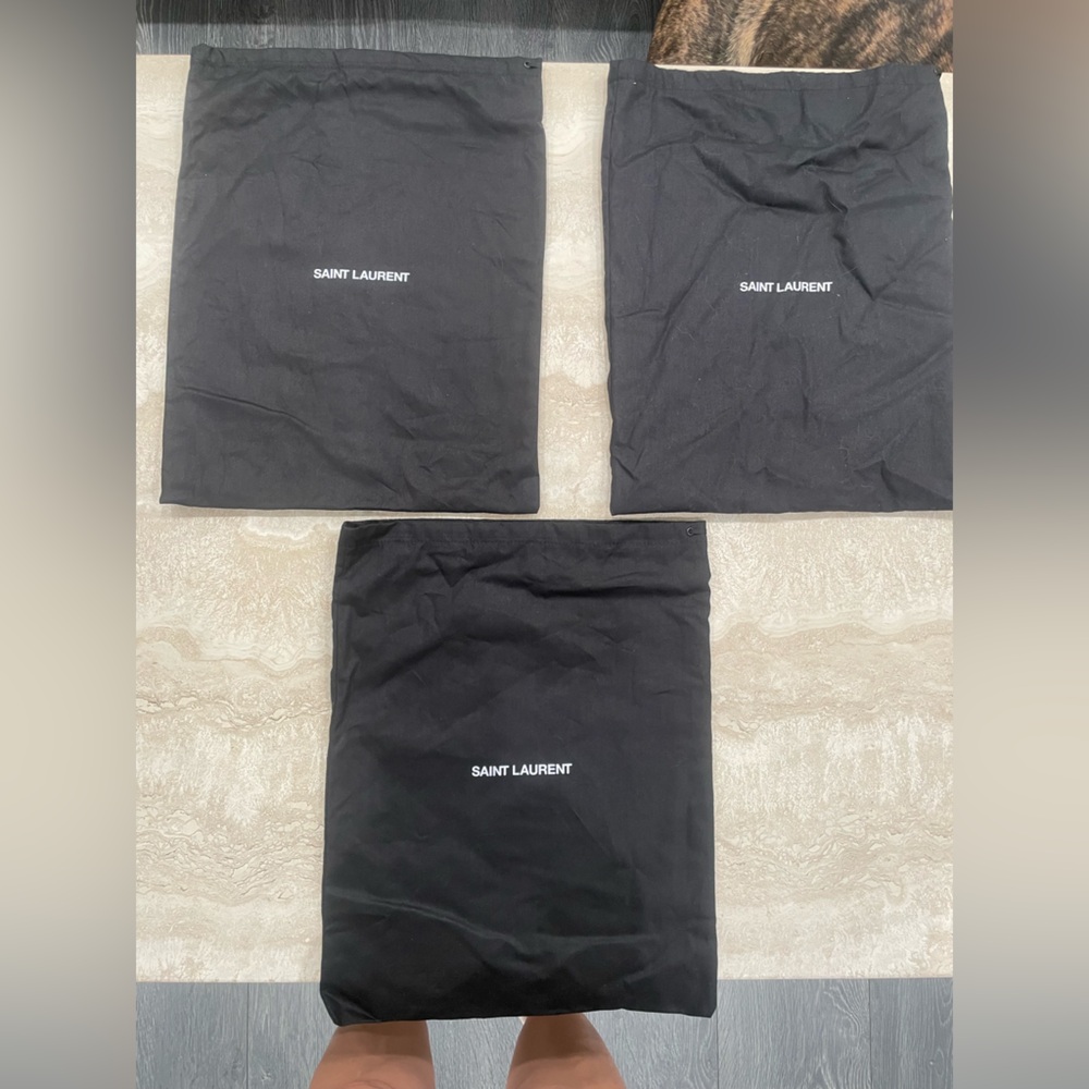 Saint Laurent Dust bags. Set of 3, use for shoes, bags, clothes, travel, etc.